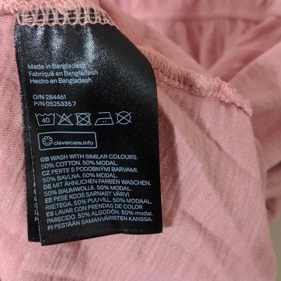 H&M Sleeveless Jersey Mini Dress, Color Pink Size Large - Picture 7 of 7